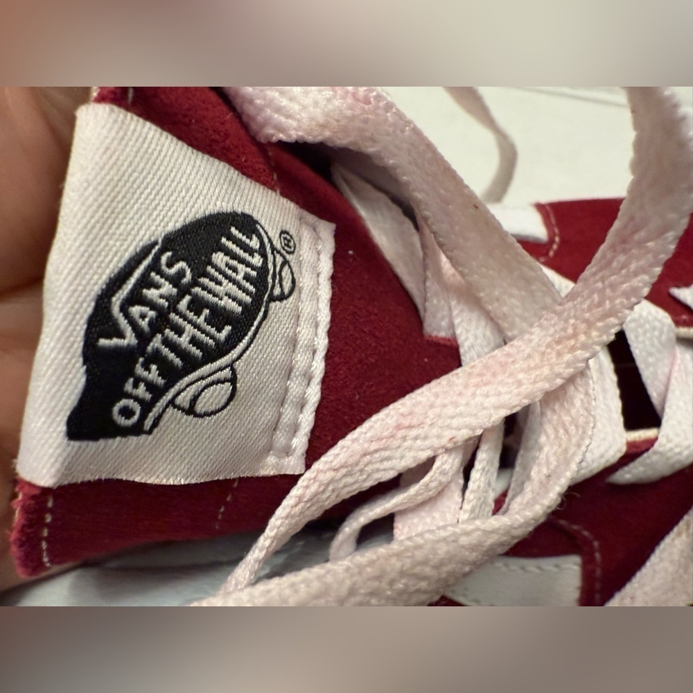 VANS SK8 HIGH TOP BURGUNDY SIZE 13 UNISEX
CANVAS SKATE SHOES - Picture 8 of 16